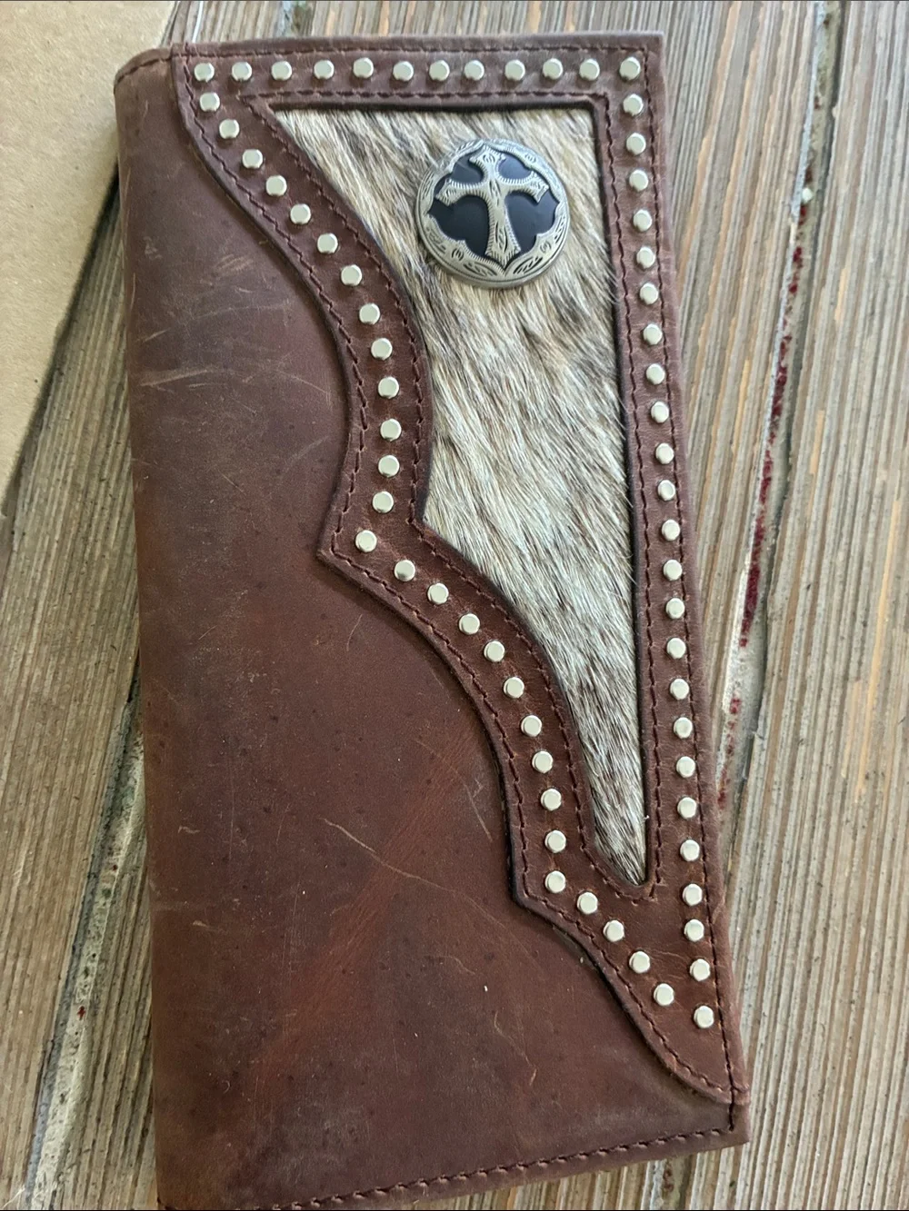 NWT 3D Belt Company Western Brown Wallet